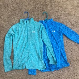 Under Armour quarter zip jackets. Size small.